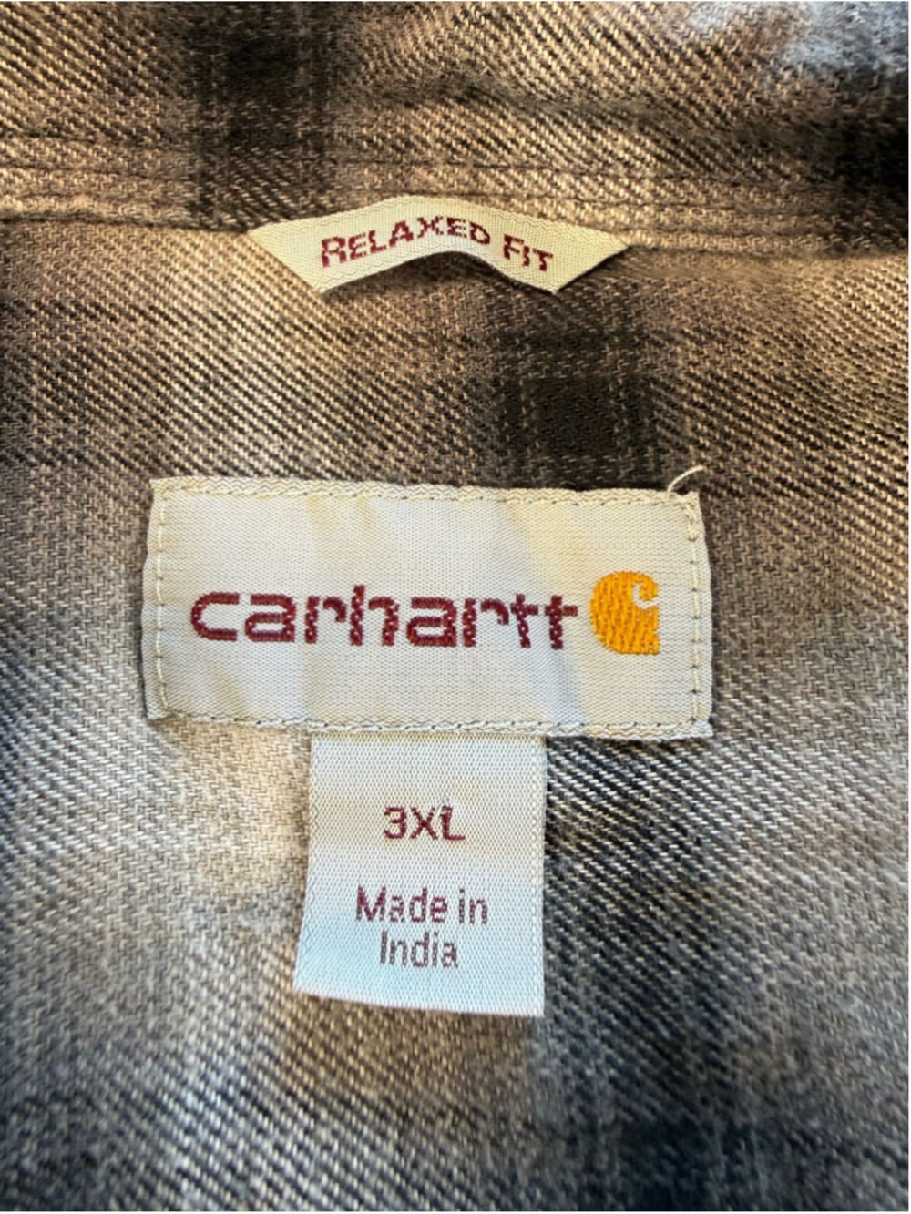 Carhartt Rugged Flex Hamilton Plaid Snap Front Flannel Shirt 3XL Gray 103855 - Picture 5 of 11